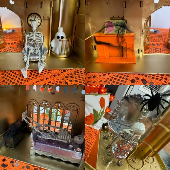 CUSTOM MADE Massive Gold Haunted Dollhouse - Picture 5 of 16